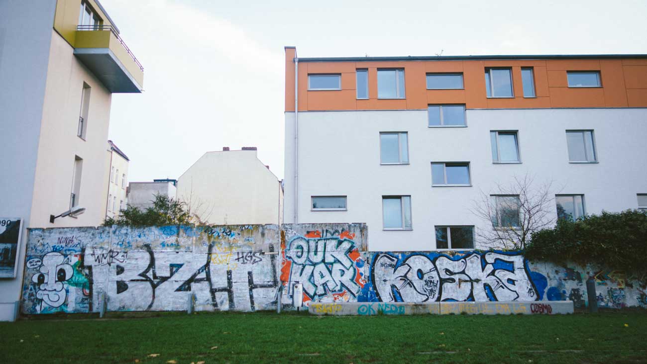 The graffiti around Berlin is a perfect visual backdrop for improving the visual content creation portion of your marketing strategy